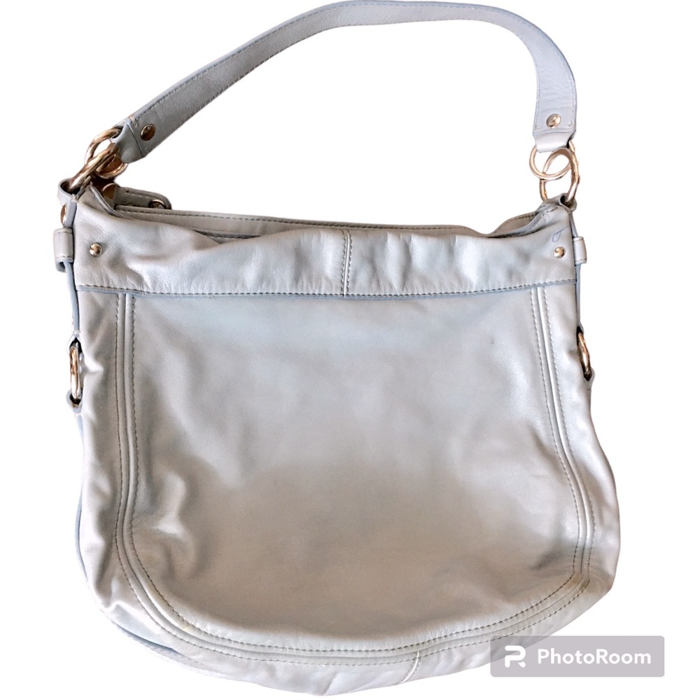 Vintage coach baby blue tote bag